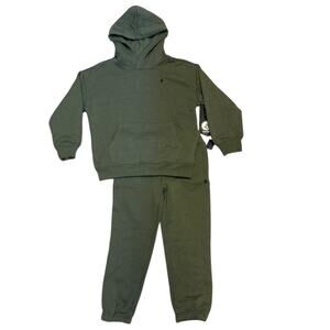 Volcom Boys Green Hoodie Sweatpants Set Size 6